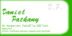 daniel patkany business card